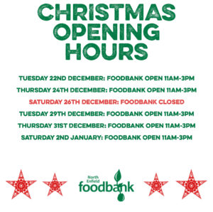 Foodbank Christmas Hours